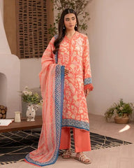 2 Piece Printed Linen Suit