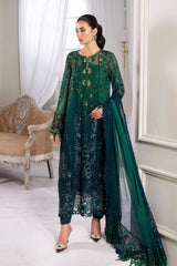 Maria B Chiffon Collection 25 | D6  Color: Green To Teal