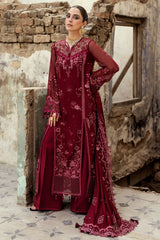 Qalamkar Embroidered Luxury Chiffon Unstitched 3Pc Suit WC-06 JAYNE