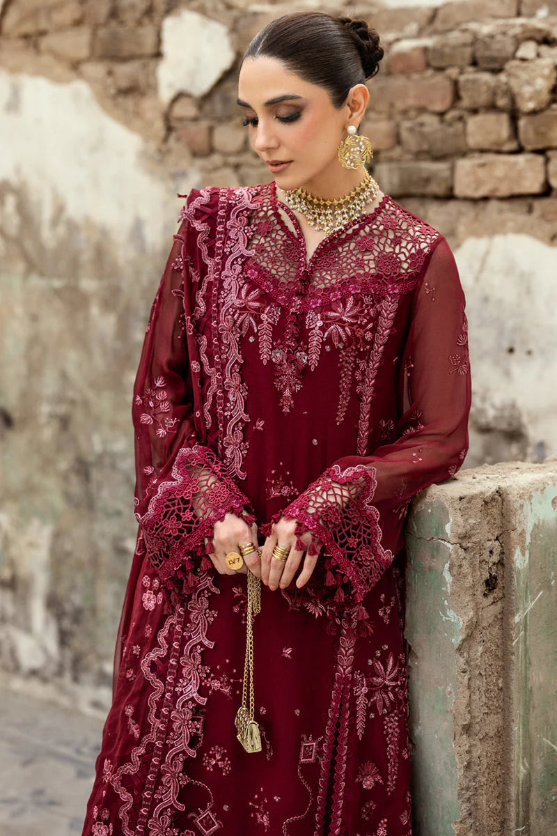 Qalamkar Embroidered Luxury Chiffon Unstitched 3Pc Suit WC-06 JAYNE