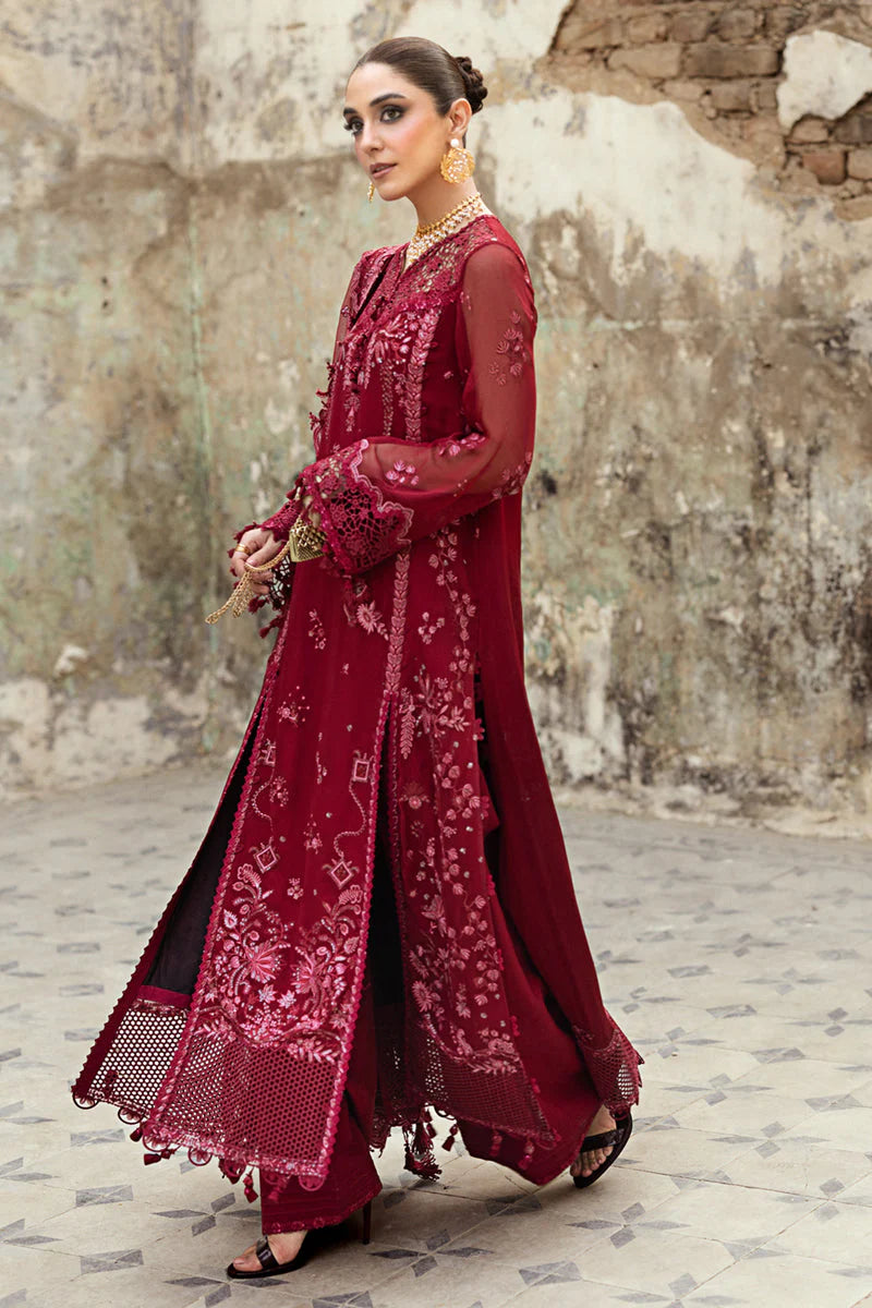 Qalamkar Embroidered Luxury Chiffon Unstitched 3Pc Suit WC-06 JAYNE