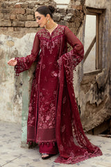 Qalamkar Embroidered Luxury Chiffon Unstitched 3Pc Suit WC-06 JAYNE